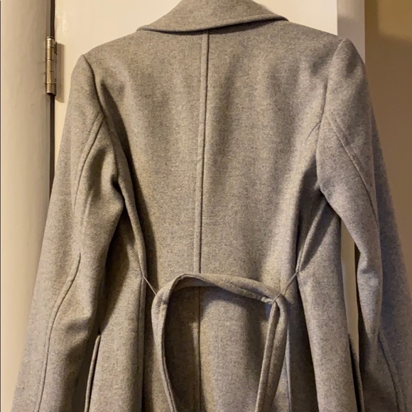 Gray Coat Wool Blend Express Very Nice - Picture 7 of 7